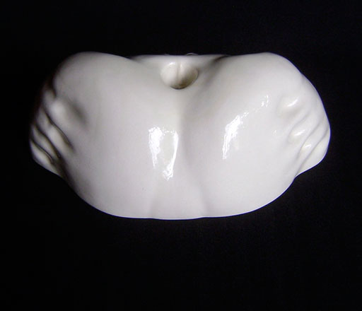 Nude Female Torso Sculpture / Erotic Candle Holder / Erotic Vase view 6