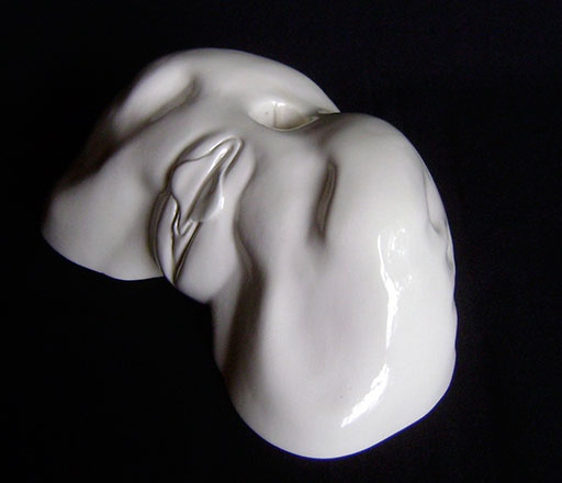 Nude Female Torso Sculpture / Erotic Candle Holder / Erotic Vase view 9