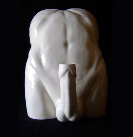 Candlesdick erotic candle holder view 1