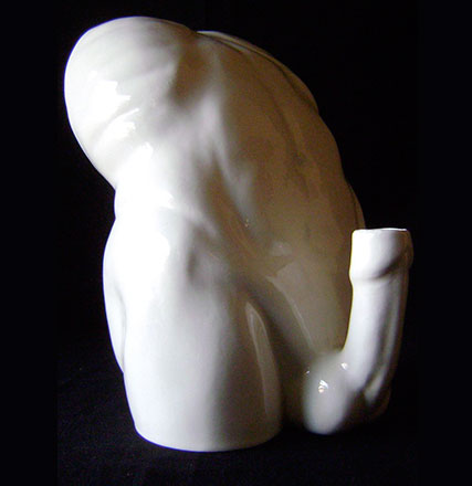 Candlesdick erotic candle holder view 2