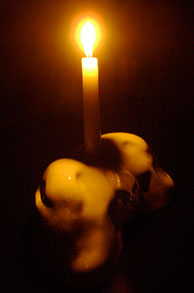 Floralanus nude female torso erotic candle holder